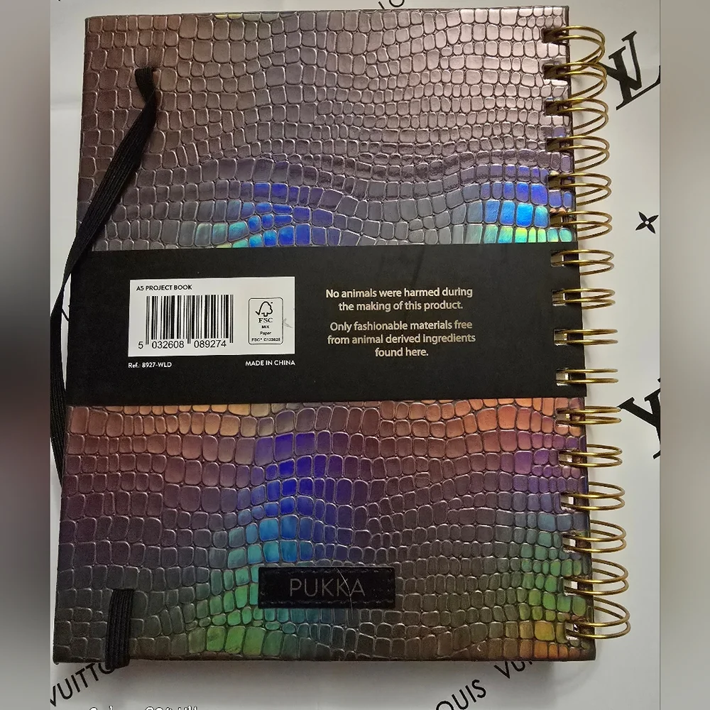 2 Piece Set: Pukka Crocodile/ Alligator Project Notebook & Bag Charm NEW